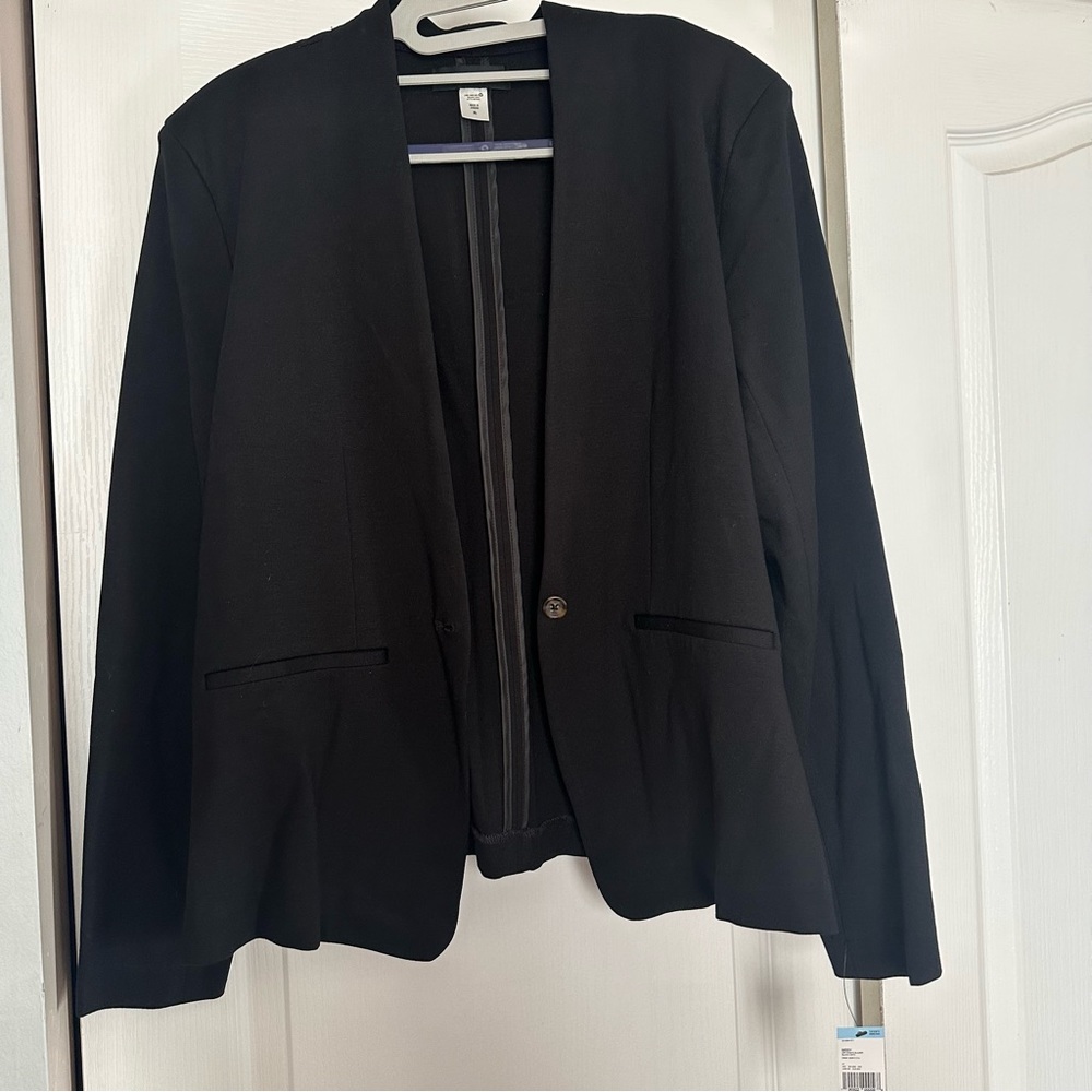 NWT Simply Styled by Sears Black Blazer size XL